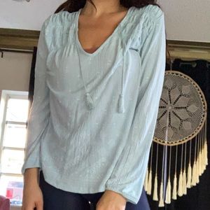 Baby blue blouse